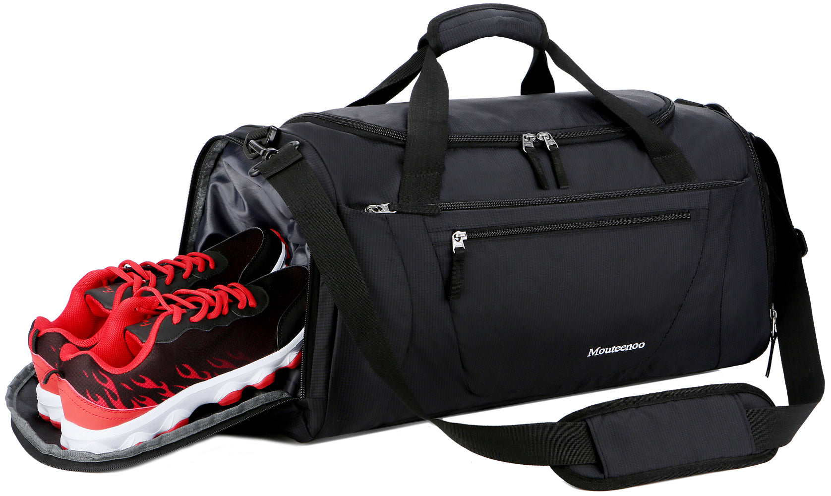 Mouteenoo Gym Bag 40L Sports Travel Duffel Bag for Men and Women with