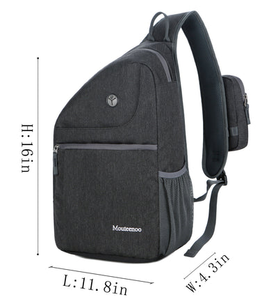 Mouteenoo Sling Backpack for Men and Women Bag